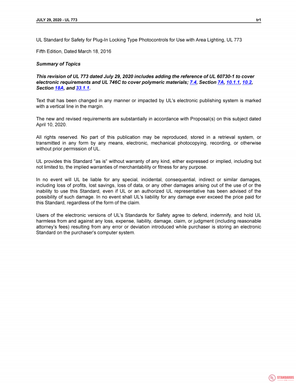 UL 773 PDF UL 773 PDF